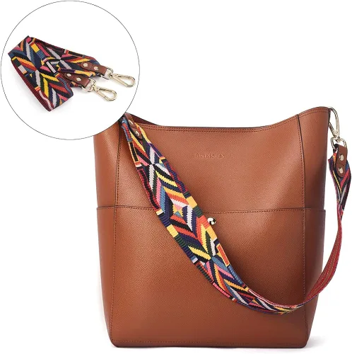 Miniatura 6 de BOSTANTEN - Bolsos de cuero al hombro tipo balde para mujer