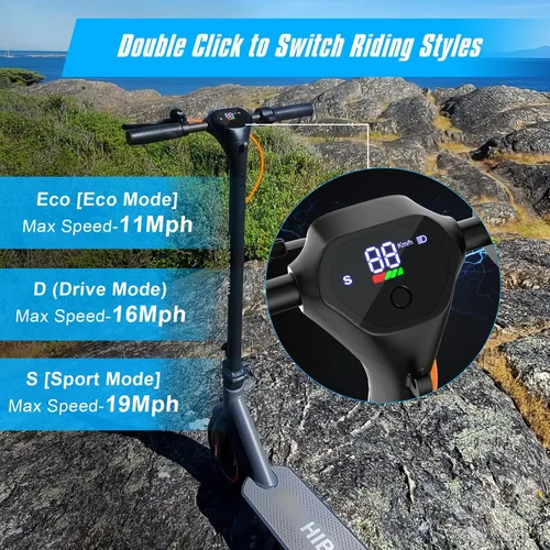 Miniatura 2 de Hiboy S2/S2 Max Electric Scooter, 500W Motor, 10" Tires, 40.4 Miles Range E Scooter, 19 Mph Folding Commuter Electric Scooter for Adults & Dual