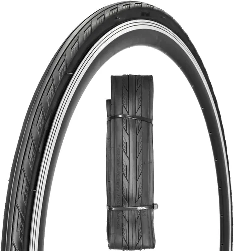 Miniatura 9 de Paquete de 1 o 2 neumáticos para bicicleta de carretera 700X23C/25C/28C/35C con o sin 2 tubos internos, válvula Presta y 2 palancas para neumáticos