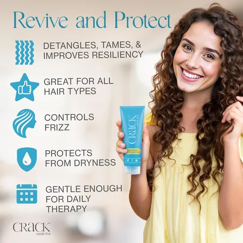 Miniatura 3 de CRACK HAIR FIX - Acondicionador nutritivo e hidratante para desenredar, domar y mejorar la resistencia de tu cabello (10 onzas / 10.0 fl oz)
