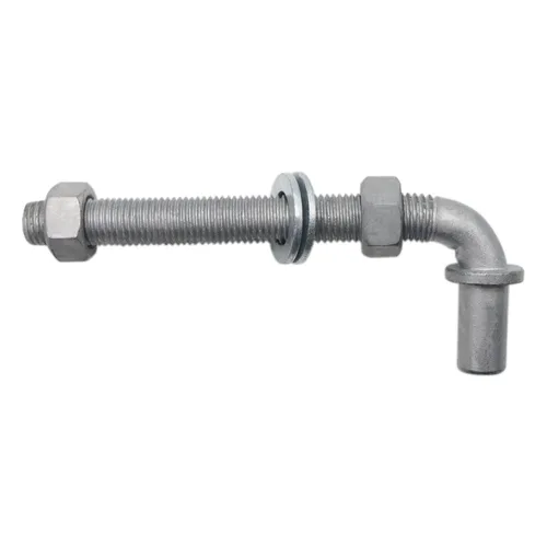 Miniatura 6 de 2 bisagras de poste Qlvily de 8 pulgadas con perno en J, bisagra de perno en J de 5/8 pulgadas, tuercas incluidas