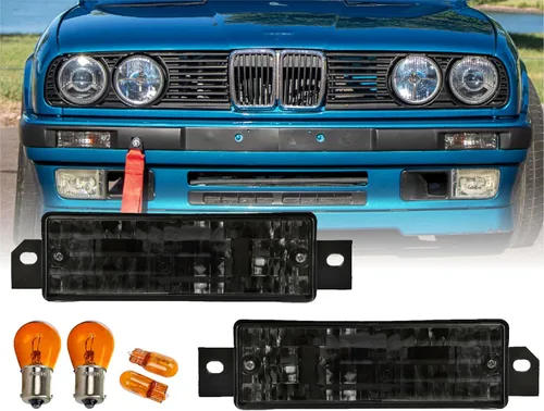 Miniatura 16 de USR Pre Face 84-86 E30 EURO OE Style Lente Clara Esmerilada Luz Trasera Set de Lámpara Trasera (Izquierda + Derecha) Compatible con 1984-1986 BMW