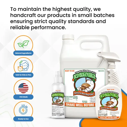 Miniatura 7 de Bed Bug Patrol - Aerosol para chinches de cama natural, seguro para niños y mascotas, a base de plantas, no tóxico, tratamiento natural efectivo