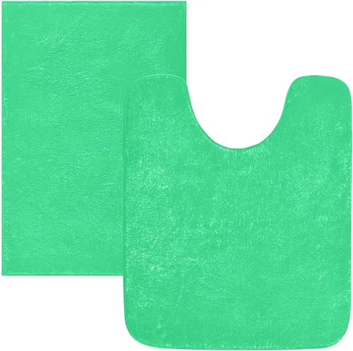 Miniatura 8 de Alfombra de baño amarilla, suave, absorbente, lavable a máquina, juego de alfombras de baño antideslizantes para puerta de baño, dormitorio