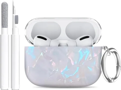Miniatura 26 de Funda compatible con Airpods Pro 3 (2025) con soporte para teléfono y kit de limpieza, bonito clip de silicona suave para Apple AirPods Pro de 3ª
