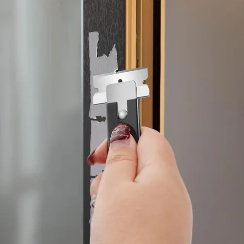 Miniatura 3 de DIYSELF Cuchillo Utilitario, Juego de 24 Cortadores de Caja Pequeños con Hojas de Navaja de Un Solo Filo, Cuchillo Retráctil, Funda Metálica Negro