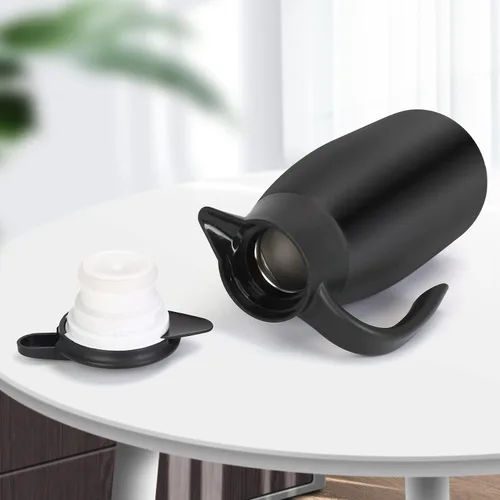 Miniatura 5 de Jarra térmica de café de 70 onzas, termo de café aislado de acero inoxidable, jarras de café al vacío para mantener el calor, botella de vacío