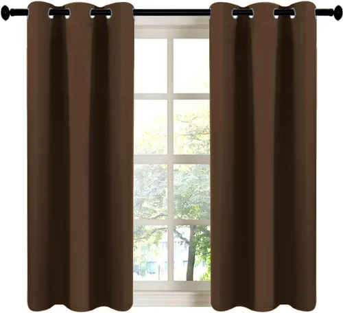 Miniatura 101 de LA PALMA Cortinas opacas con aislamiento térmico y ojales, para sala de estar, dormitorio, paquete de 2 paneles
