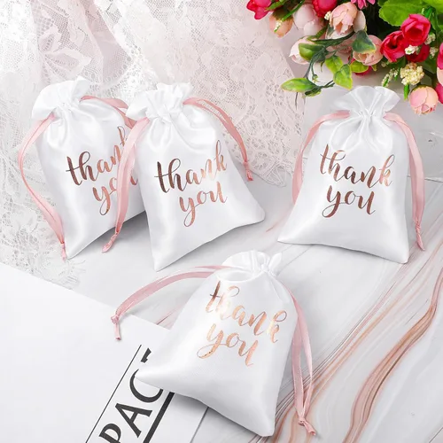 Miniatura 4 de Sieral 50 bolsas de regalo de satén con cordón para joyas, bolsas para dulces para el día del padre, boda, baby shower, despedida de soltera, fiesta