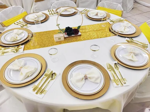 Miniatura 2 de Paquete de 10 caminos de mesa de lentejuelas verdes de 12 x 72 pulgadas para fiestas, bodas, aniversarios, cumpleaños, banquetes, compromisos