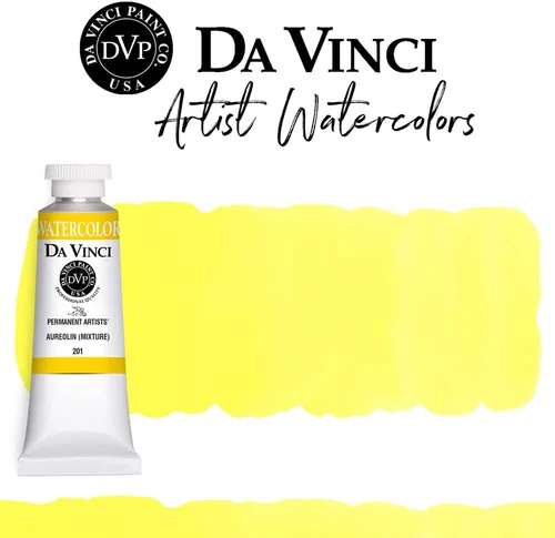 Miniatura 221 de DA VINCI PAINTS Pintura Acuarela Profesional para Artistas, Alizarin Crimson (Quinacridone), 37ml Índigo