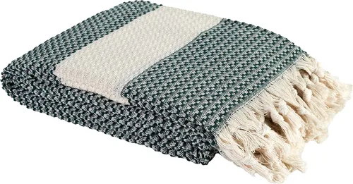 Miniatura 8 de Manta vintage bohemia rústica 100% algodón súper suave de 88 x 90 pulgadas (88.6 in x 90.6 in) tamaño Queen, manta de muselina turca para adultos