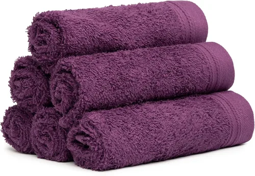 Miniatura 14 de Juego de 12 paños de 100 % algodón de 13 x 13 pulgadas, juego de 12 toallas ultrasuaves y altamente absorbentes, para baño, gimnasio, hotel, spa