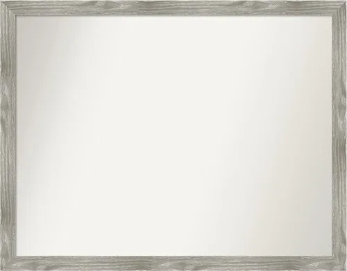 Miniatura 393 de Amanti Art Espejo personalizado, espejo de baño gris plomo a rayas, espejo de pared o espejo de tocador de baño sobre el fregadero