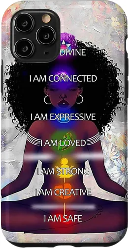 Miniatura 29 de Black Women Chakra Connected Expressive Strong Curly Hair Case for iPhone 17