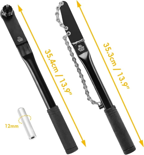 Miniatura 2 de BikeHand - Kit de herramientas para bicicleta compatible con Shimano Cassette Turner Instalar Rotor Lockring Eliminación Cadena Whip Tool Kit