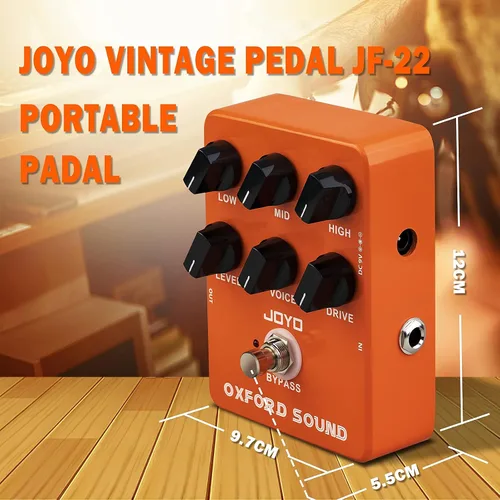 Miniatura 4 de JOYO JF-22 amplificador de pedal de sobremarcha simulador Pedal de distorsión y adaptador de fuente de alimentación de 9 V CC (800mA -1A)