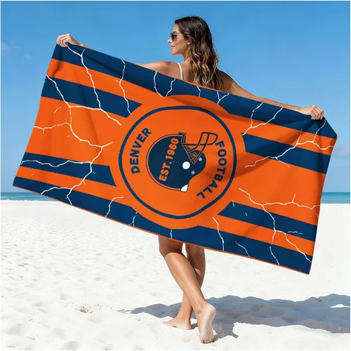Miniatura 30 de Football Fan Thin Lightweight Microfiber Beach Towel Las Vegas City Themed Large Absorbent Oversized Towels Men Women Stuff Raiders Team Dad Husband