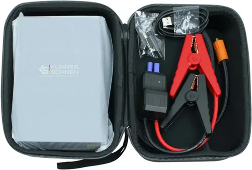Miniatura 5 de Jump Starter KS JS-1200, amplificador de batería de coche de pico de 1200 A con compresor de aire, 14000 mAh para motores de gasolina de hasta 8 L