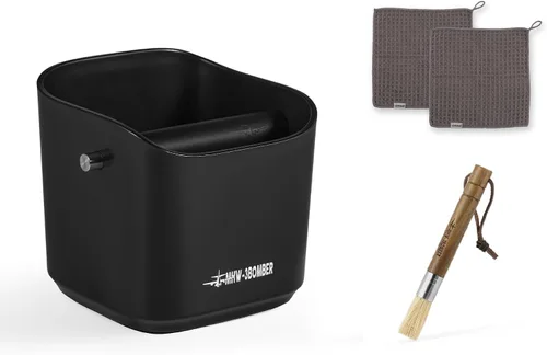 Miniatura 9 de MHW-3BOMBER Cajón para posos de café espresso, 1.2L (15 tazas) Cajón de café con barra extraíble y almohadillas antideslizantes para posos