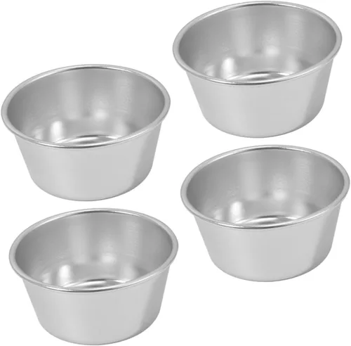 Miniatura 9 de SHERCHPRY Juego de 4 moldes antiadherentes para magdalenas de huevo y tarta de huevo, juego de 4 moldes ligeros y compactos, ideales para pudín