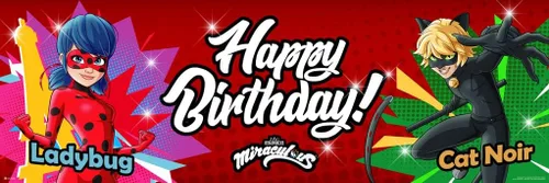 Miniatura 4 de Miraculous Ladybug Birthday Decorations Party Banner Decor Lady Bug And Cat Noir Backdrop Poster Cool Wall Art Print Poster 24x16