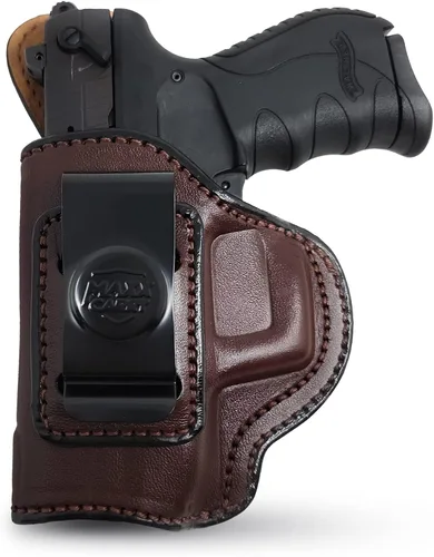 PH - Funda de cuero genuino para pistola Walther PK380, funda de cuero táctica Iwb, funda de cuero oculta, cómoda apéndice de transporte diario,