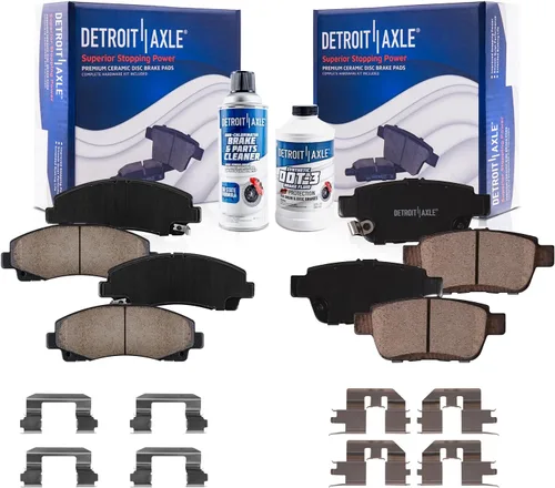 Miniatura 91 de Detroit Axle - Pinza de disco del lado del acompañante + pastillas de freno de cerámica de repuesto para Lexus HS250H Toyota RAV4 Prius V Scion xB