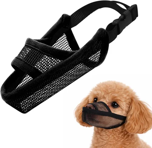 Miniatura 9 de Crazy Felix - Bozal de nailon para perros pequeños, medianos y grandes Dachshund Beagle Poodle Labrador; protector de boca para mascotas de malla