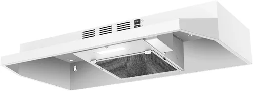 Miniatura 16 de SNDOAS Campana extractora negra de 24 pulgadas, Campana extractora sin conductos para debajo del gabinete, Campana extractora de cocina de acero