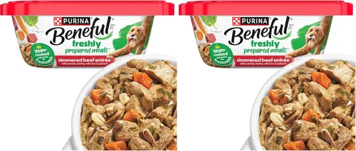 Miniatura 15 de Comidas preparadas Purina Beneful, comida para perro, paquete surtido, 10 onzas Tubo, paquete de 8