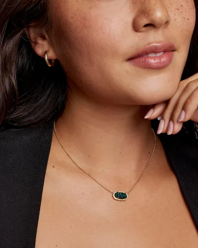 Miniatura 124 de Kendra Scott - Collar Elisa con dije para mujer, joyería de moda, chapado en oro de 14 quilates