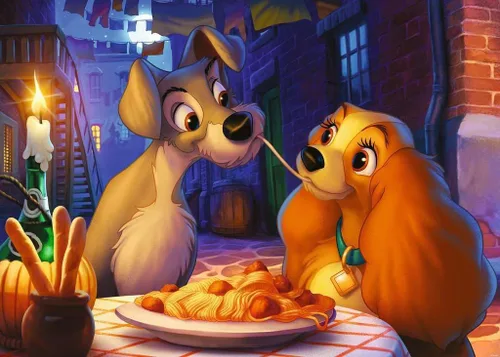 Miniatura 2 de Ravensburger Disney Lady and The Tramp - Rompecabezas de 1000 piezas para adultos, 12000003, herramientas hechas a mano, fabricado en Alemania, cada