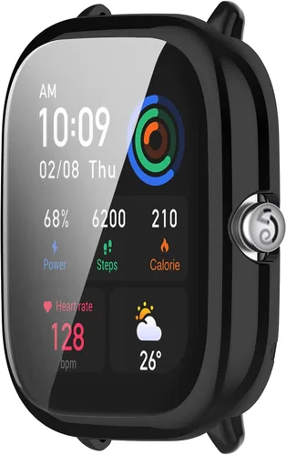 Miniatura 6 de Fundas protectoras de pantalla compatibles con Amazfit GTS 4 Mini, cubierta protectora duradera de TPU de cobertura completa, accesorios para Negro