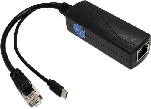 Miniatura 9 de Revotech divisor PoE Gigabit 48V a 12V 2A, 5.5x2.5mm DC IEEE 802.3af/at estándar divisor adaptador de alimentación a través de Ethernet para cámara