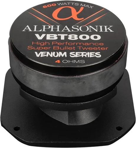 Miniatura 4 de Alphasonik VBT800 VENUM PRO Series - Tweeter súper bala de 4 pulgadas de alto rendimiento para audio de automóvil, 600 vatios máx. 150 vatios RMS