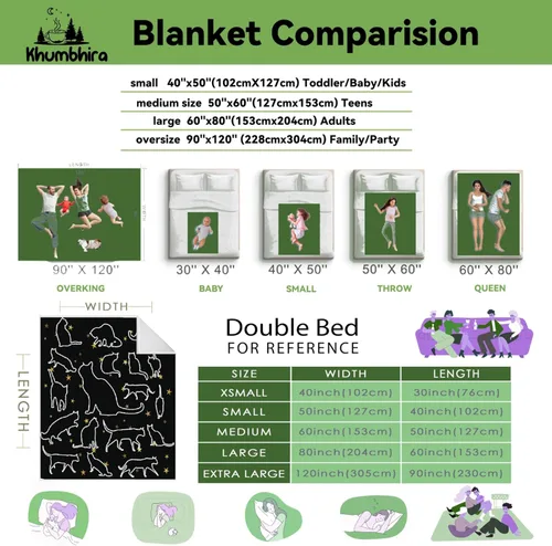Miniatura 4 de Khumbhira Manta de estrellas de gatos negros, regalos lindos para niños y niñas, decoración de gatitos, manta de franela suave y ligera, ropa