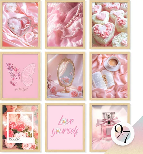 Miniatura 8 de 97 Decor Decoración de Habitación Estética Coqueta Rosa - Decoración de Pared Coqueta, Pósteres Coqueta Para Habitación Estética Kit de Collage Rosa