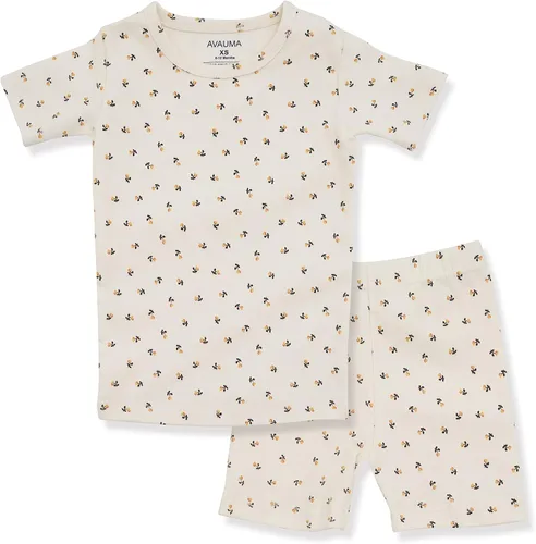 Miniatura 207 de AVAUMA Conjunto de pijama de algodón para bebés y niñas de 6 meses a 7 años