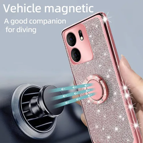 Miniatura 6 de Funda para BLU View 5, BLU View 5, funda para teléfono para mujeres y niñas, con purpurina, suave y transparente, TPU de lujo, bonita funda