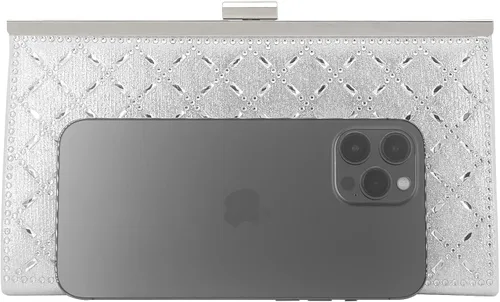 Miniatura 3 de Bolso de mano de metal con asa superior para mujer