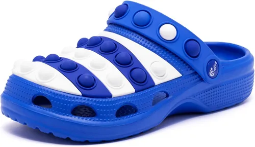 Engtoy Zuecos para niños y niñas, zapatos de jardín sin cordones, sandalias divertidas y ligeras para la playa