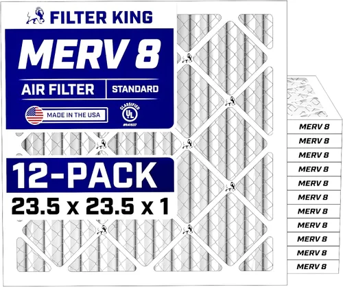 Miniatura 19 de Filter King Filtro de aire de 5.88 x 12.13 x 1 (MERV 8) (paquete de 12) filtros de horno de CA para control de polvo y alergias, fabricados en EE.
