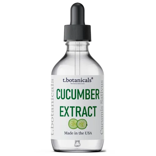 t.botanicals Extracto de pepino puro, glicerito líquido, suero sin alcohol para mascarilla de lavado facial, formulaciones cosméticas corporales y