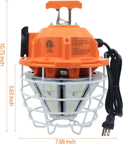 Miniatura 2 de NS Luz de trabajo temporal LED de 150 W, 24750LM Luz diurna enlazable blanca 5,000 K lámpara colgante portátil Iluminación de trabajo Cubierta