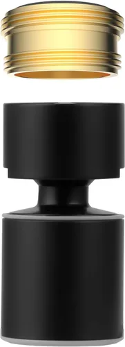 Miniatura 8 de Hibbent Aireador de grifo certificado NSF/ANSI/CAN 61, certificación CUPC Aireador de fregadero de cocina giratorio de 360°, cabezal de grifo Cromo