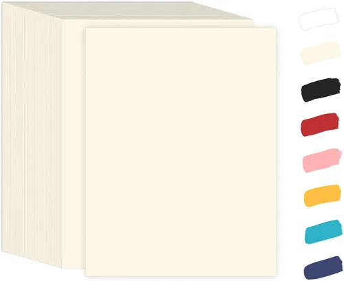 Miniatura 10 de 100 hojas de cartulina rosa de 8.5 x 11 pulgadas, papel de impresora de tarjetas rosa Goefun para artes y manualidades, presentaciones, impresión