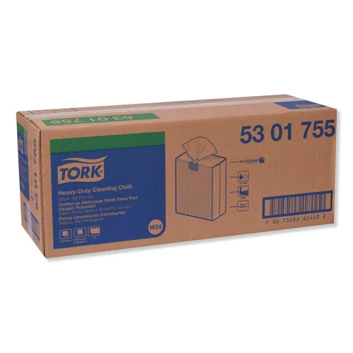 Miniatura 5 de Tork Paño de limpieza resistente blanco W24, caja emergente, 5 x 80 paños, 5301755