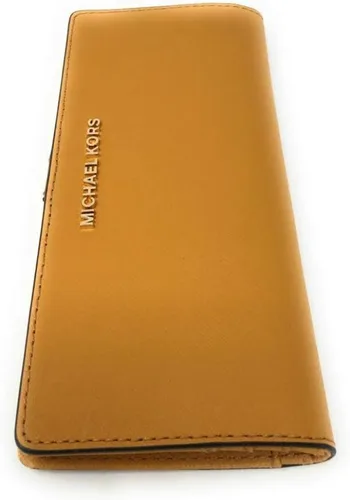 Miniatura 4 de Michael Kors - Billetera de viaje plegable, plana y delgada en cuero saffiano