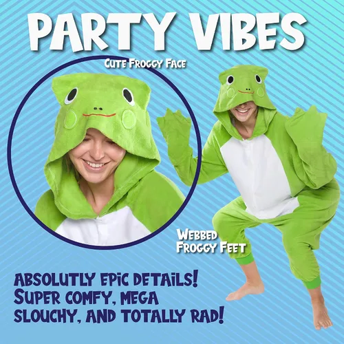 Miniatura 76 de Funziez! - Disfraz de Halloween para adultos, disfraz de animales y criaturas marinas, mameluco afelpado para cosplay, para mujeres y hombres